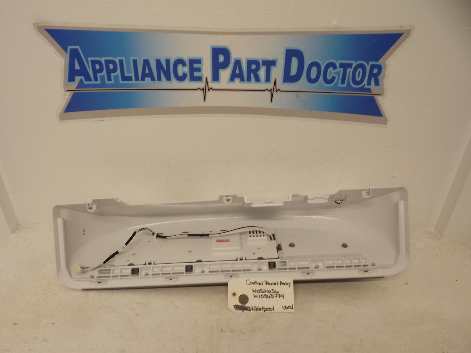 Whirlpool Washer W10521056 W10563774 Control Panel Assy Used Whirlpool Washer W10521056 W10563774 Control Panel Assy Used